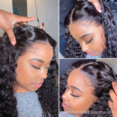 Wholesale Brazilian Hair HD Fake Scalp Full Lace Human Wigs,virgin hair HD transparent full lace human hair wig for black women